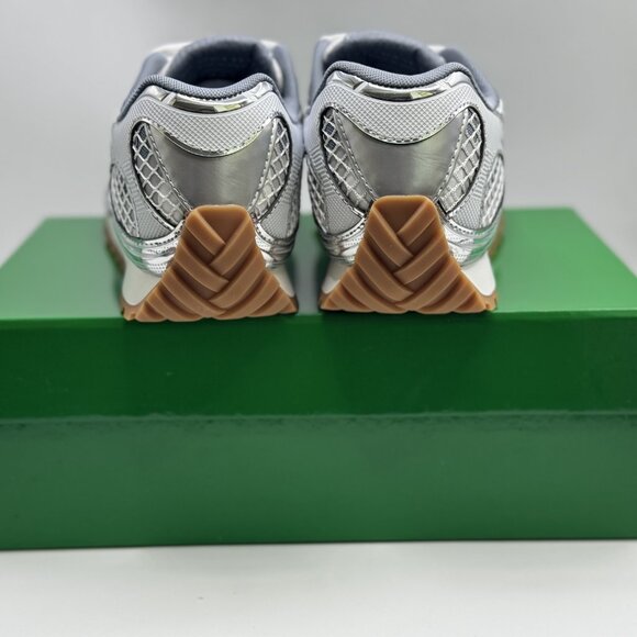 BV Luxe White Silver Sports Kicks - Picture 6 of 6